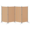 Paravent 4 panneaux Beige 346 x 180 cm Tissu 620625620625