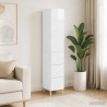 Ensemble de Meubles 2 pcs Blanc brillant 33 x 34,5 x 90 cm 620630620630