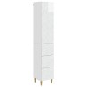 Ensemble de Meubles 2 pcs Blanc brillant 33 x 34,5 x 90 cm 620630620630