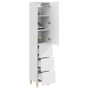 Ensemble de Meubles 2 pcs Blanc brillant 33 x 34,5 x 90 cm 620630620630