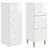 Ensemble de Meubles 2 pcs Blanc brillant 33 x 34,5 x 90 cm 620630620630