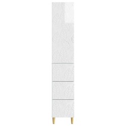 Ensemble de Meubles 2 pcs Blanc brillant 33 x 34,5 x 90 cm 620630620630