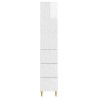 Ensemble de Meubles 2 pcs Blanc brillant 33 x 34,5 x 90 cm 620630620630