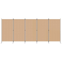 Paravent 5 panneaux Beige 433 x 180 cm Tissu 620636620636