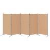 Paravent 5 panneaux Beige 433 x 180 cm Tissu 620636620636