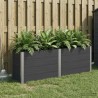 Jardinière surélevée Noir 200 x 50 x 91 cm 620637620637