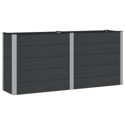 Jardinière surélevée Noir 200 x 50 x 91 cm 620637620637