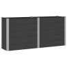 Jardinière surélevée Noir 200 x 50 x 91 cm 620637620637