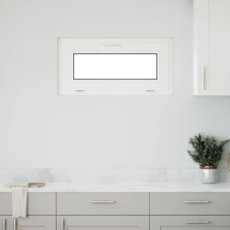 Fenêtre de sous-sol RISOR 80 x 40 cm PVC et verre Blanc 620638620638