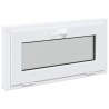 Fenêtre de sous-sol RISOR 80 x 40 cm PVC et verre Blanc 620638620638