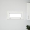 Fenêtre de sous-sol RISOR 80 x 40 cm PVC et verre Blanc 620638620638