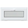 Fenêtre de sous-sol RISOR 80 x 40 cm PVC et verre Blanc 620638620638