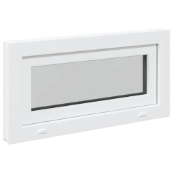 Fenêtre de sous-sol RISOR 80 x 40 cm PVC et verre Blanc 620638620638