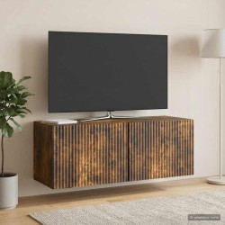 Meuble TV mural Chêne fumé 78,5 x 31 x 30 cm Bois d'ingénierie 620639620639
