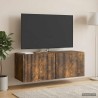Meuble TV mural Chêne fumé 78,5 x 31 x 30 cm Bois d'ingénierie 620639620639