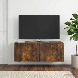 Meuble TV mural Chêne fumé 78,5 x 31 x 30 cm Bois d'ingénierie 620639620639