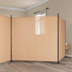Paravent 4 panneaux Beige 525 x 180 cm Tissu 620641620641