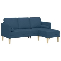 Ensemble de Canapés avec coussin Bleu Polyester 620643620643