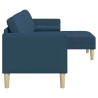 Ensemble de Canapés avec coussin Bleu Polyester 620643620643