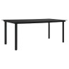 Ensemble à manger d'extérieur 9 pcs Rotin PVC Noir 620644620644