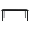 Ensemble à manger d'extérieur 9 pcs Rotin PVC Noir 620644620644