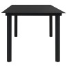 Ensemble à manger d'extérieur 9 pcs Rotin PVC Noir 620644620644