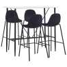Ensemble de bar 5 pcs Tissu Noir 620648620648