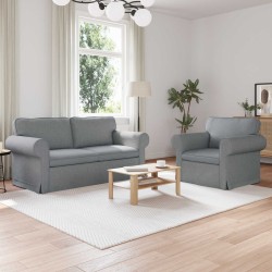 Ensemble de Canapés 2 pcs Gris clair 175 x 82 x 80 cm tissu 620651620651