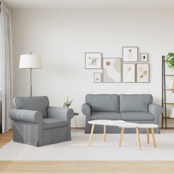 Ensemble de Canapés 2 pcs Gris clair 175 x 82 x 80 cm tissu 620651620651