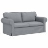 Ensemble de Canapés 2 pcs Gris clair 175 x 82 x 80 cm tissu 620651620651