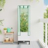 Jardinière de jardin avec couverture de serre et roues Blanc PP 620653620653