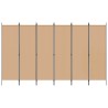 Paravent à 6 panneaux Beige 300 x 180 cm Tissu 620655620655