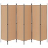 Paravent à 6 panneaux Beige 300 x 180 cm Tissu 620655620655