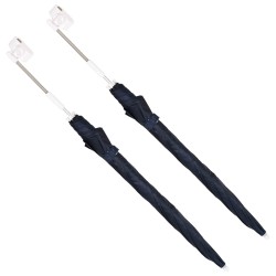 Parapluie avec pince 2 pcs Bleu marine Ø 105 x 86 cm 620657620657