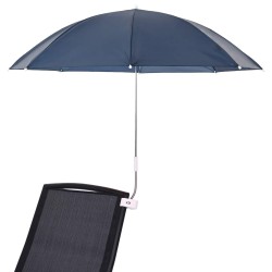 Parapluie avec pince 2 pcs Bleu marine Ø 105 x 86 cm 620657620657