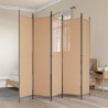 Paravent 5 panneaux Beige 250 x 200 cm Tissu 620658620658