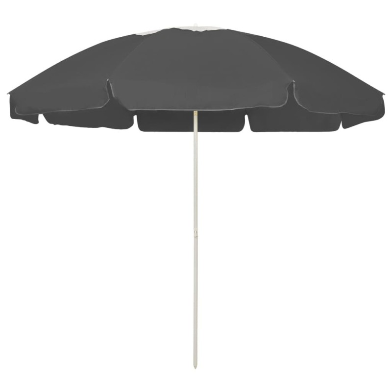 Parasol de plage anthracite 240 cm 620661620661