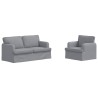 Ensemble de Canapés 2 pcs Gris clair 162 x 80 x 85 cm tissu 620662620662