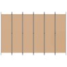 Paravent à 6 panneaux Beige 300 x 200 cm Tissu 620664620664