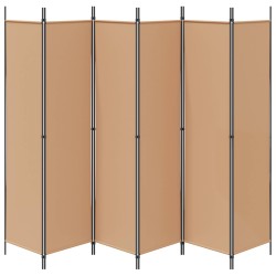 Paravent à 6 panneaux Beige 300 x 200 cm Tissu 620664620664