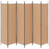 Paravent à 6 panneaux Beige 300 x 200 cm Tissu 620664620664