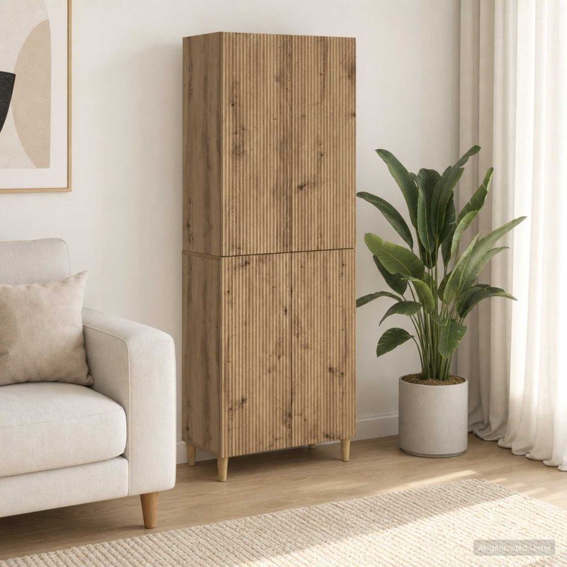 Ensemble de Meubles 2 pc Chêne artisanal Bois d'ingénierie 620665620665