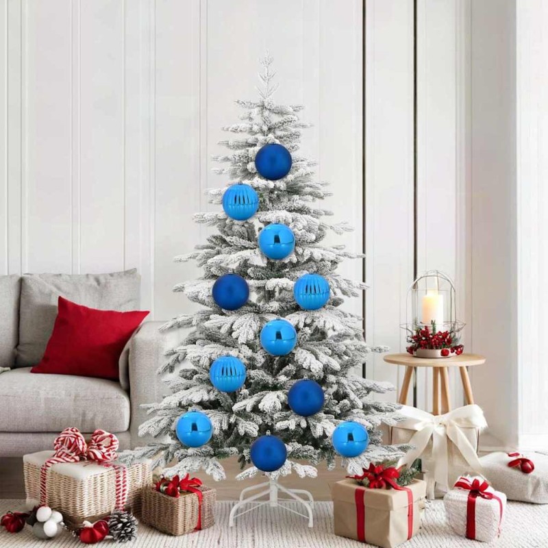 Ensemble de Boules de Noël XL 9 pc Bleu Plastique 620666620666