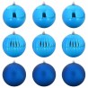 Ensemble de Boules de Noël XL 9 pc Bleu Plastique 620666620666