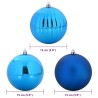 Ensemble de Boules de Noël XL 9 pc Bleu Plastique 620666620666