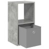 Table de chevet avec tiroir Gris béton 30,5 x 27 x 59,5 cm 620669620669