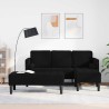 Ensemble de Canapés avec coussin 2 pcs Noir Polyester 620670620670