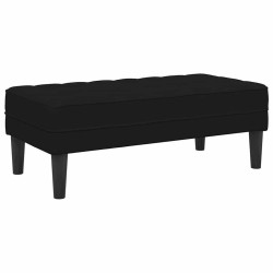 Ensemble de Canapés avec coussin 2 pcs Noir Polyester 620670620670