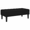 Ensemble de Canapés avec coussin 2 pcs Noir Polyester 620670620670