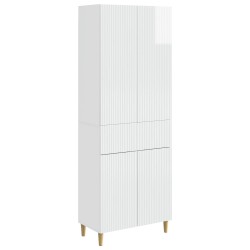 Ensemble de Meubles 2 pcs Blanc brillant 66 x 34,5 x 90 cm 620671620671